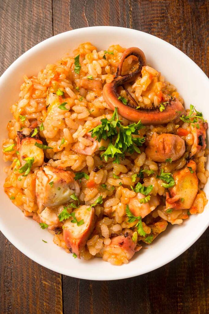A melhor receita de arroz com polvo