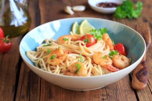 Leia mais sobre o artigo Espaguete com camarão