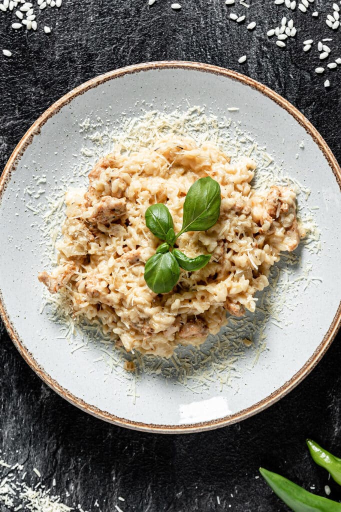 Apresentação do risoto